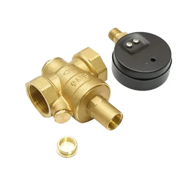 Regolatore di pressione dell'acqua 1-1 tol, regolabile con filtro e manometro DN25 per impianti solari residenziali - immagine 3