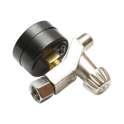 Regolatore di pressione dell'aria con manometro per pistola a spruzzo 1/4 BSP - immagine 3