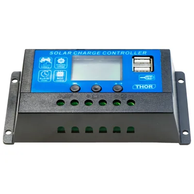 Regolatore di tensione per pannello solare 10A 12V/24V 2X porta USB - immagine 4