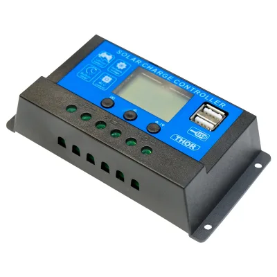 Regolatore di tensione per pannello solare 10A 12V/24V 2X porta USB - immagine 2