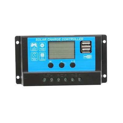 Regolatore di tensione per pannello solare 10A 12V/24V 2X porta USB