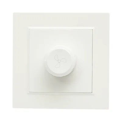 Regolatore di tensione per ventilatore da incasso bianco 500W, 220V, ABS 80x80mm - immagine 2