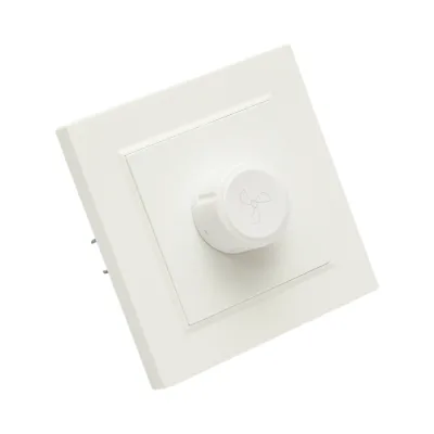 Regolatore di tensione per ventilatore da incasso bianco 500W, 220V, ABS 80x80mm - immagine 4