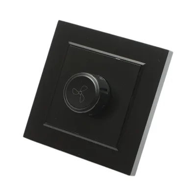 Regolatore di tensione per ventola da incasso nera 500W, 220V, ABS 80x80mm