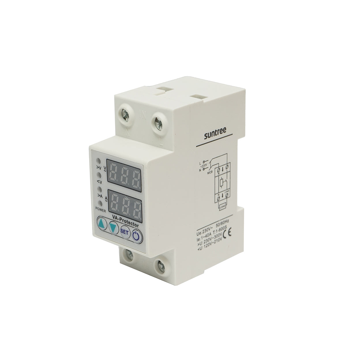Relè digitale 40A per monitoraggio e protezione da sottotensione e sovratensione 220V, LDVP1-40A - immagine 3