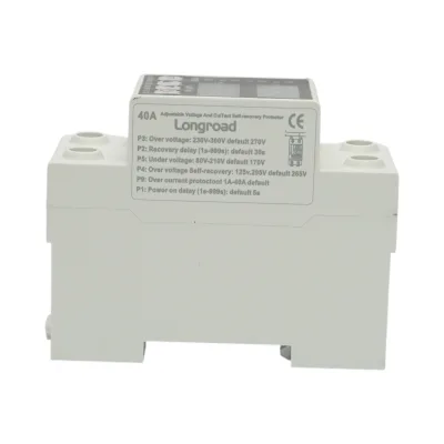 Relè digitale da 40 A per monitoraggio e protezione da sottotensione, sovratensione 230 V, AVP-40A Longroad - immagine 3