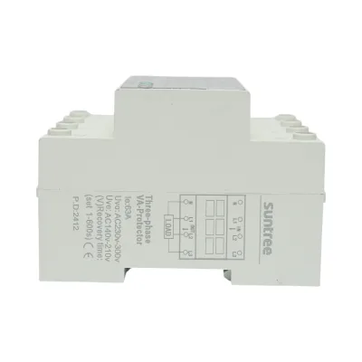 Relè digitale di sicurezza 4P 63A 300V trifase per monitoraggio e protezione da sottotensione e sovratensione Suntree - immagine 3