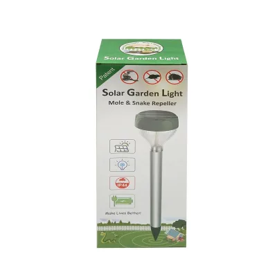 Repellente Solare Dissuasore Dispositivo Sonico per Talpe, Serpenti, Set da 2, 400-1000 Hz, 650-800 m², Batteria Ricaricabile 3,7 V, Pannello Solare 60x60 mm - immagine 5