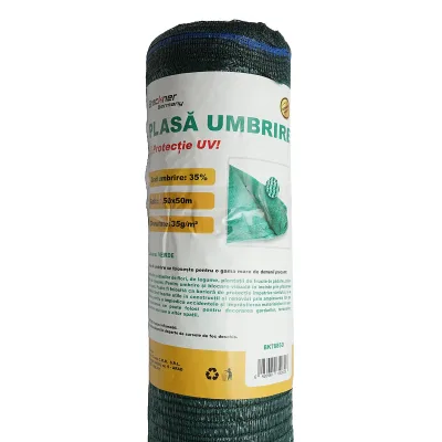 Rete ombreggiante 35% larghezza 1.5M e lunghezza 50M verde in polietilene con protezione UV. - immagine 3