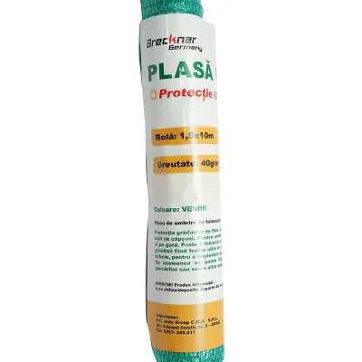 Rete ombreggiante 40%, larghezza 1,5 m, lunghezza 10 m, colore verde, in polietilene con protezione UV - immagine 3
