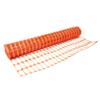 Rete per delimitazione lavori 1mx50m con maglie 70x40mm, 110g/m arancione - immagine 4
