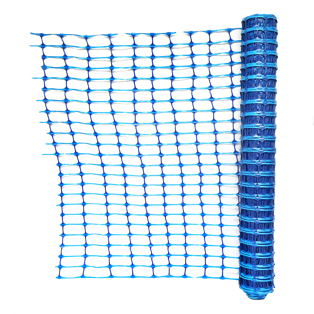 Rete per delimitazione lavori 1mx50m con maglie 70x40mm, 110g/m blu - immagine 2