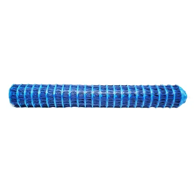 Rete per delimitazione lavori 1mx50m con maglie 70x40mm, 110g/m blu - immagine 3