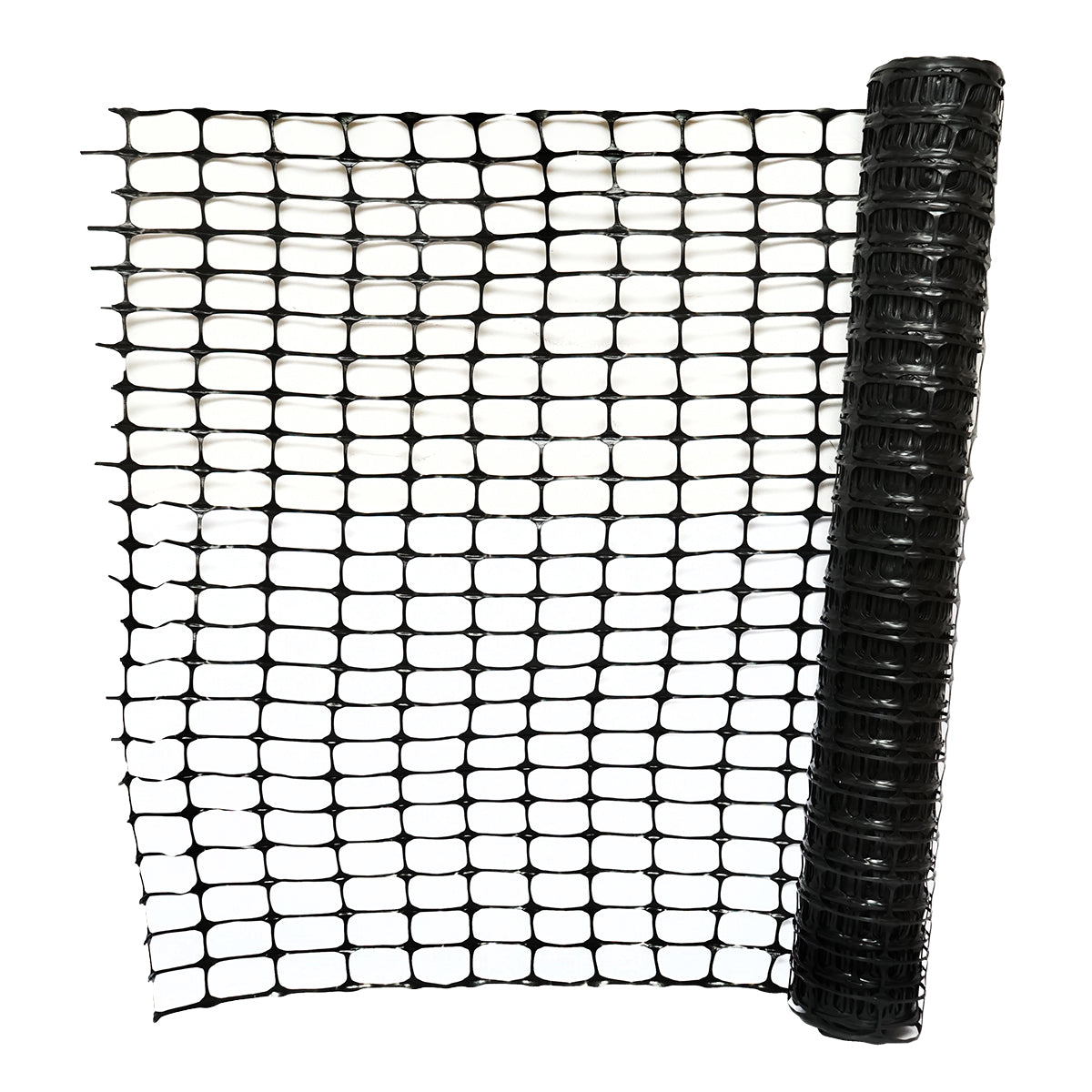 Rete per delimitazione lavori 1mx50m con maglie 70x40mm, 110g/m nera - immagine 2