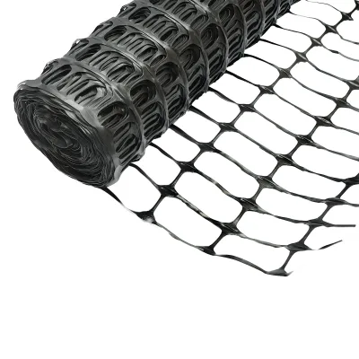 Rete per delimitazione lavori 1mx50m con maglie 70x40mm, 110g/m nera