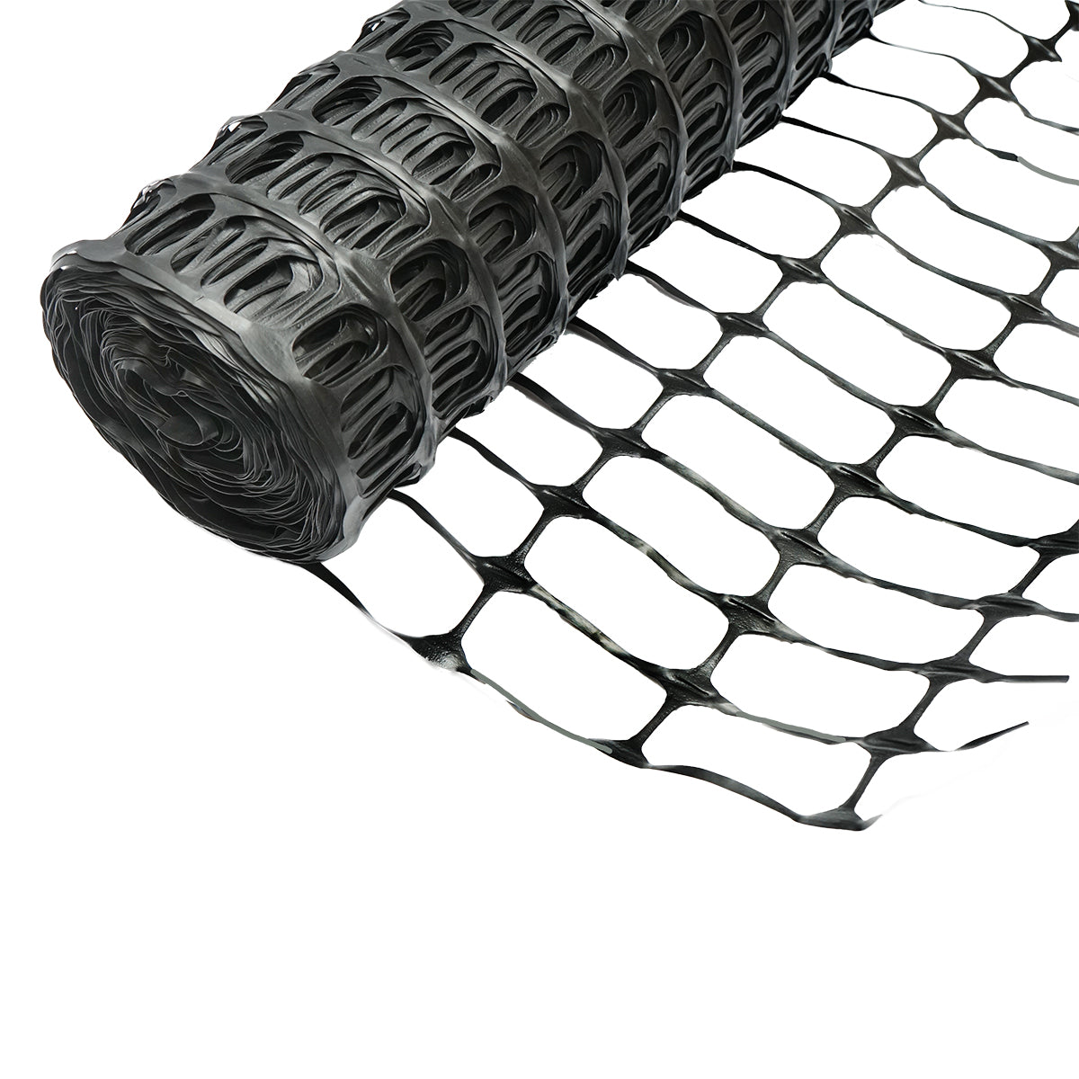 Rete per delimitazione lavori 1mx50m con maglie 70x40mm, 110g/m nera