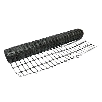 Rete per delimitazione lavori 1mx50m con maglie 70x40mm, 110g/m nera - immagine 4