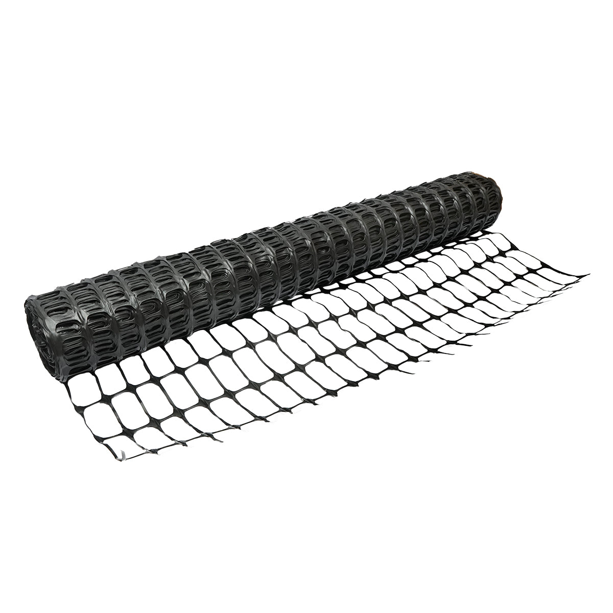 Rete per delimitazione lavori 1mx50m con maglie 70x40mm, 110g/m nera - immagine 4