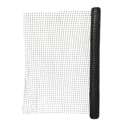 Rete per delimitazione lavori 90cmx10m con maglie 20x20mm, nera - immagine 2