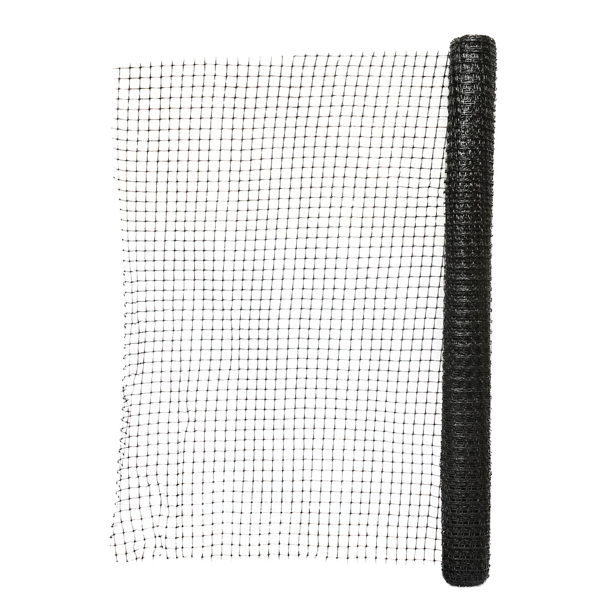 Rete per delimitazione lavori 90cmx10m con maglie 20x20mm, nera - immagine 2