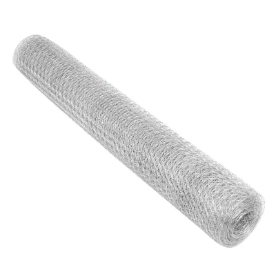 Rete per recinzione, L20m, H100cm, intrecciata, zincata con maglie da 25mm, per recinzioni