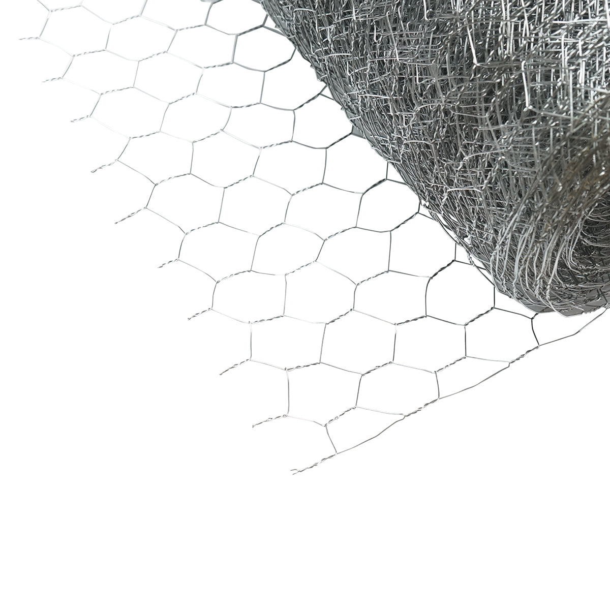Rete per recinzione, L20m, H150cm, intrecciata, zincata con maglie da 25mm, per recinzioni - immagine 3