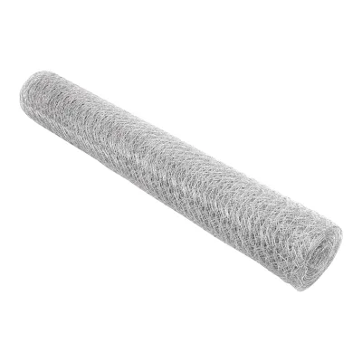 Rete per recinzione, L20m, H150cm, intrecciata, zincata con maglie da 40mm, per recinzioni