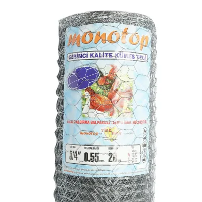 Reti Recinzione per Pollame Rete per recinto L20m, H100cm, intrecciata, zincata con maglie di 19mm, per recinzione. - immagine 3