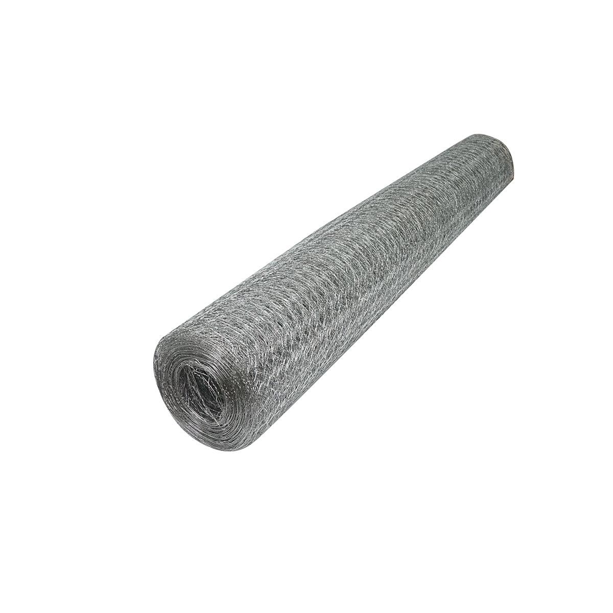 Reti Recinzione per Pollame Rete per recinto L20m, H120cm, intrecciata, zincata con maglie di 19mm, per recinzione