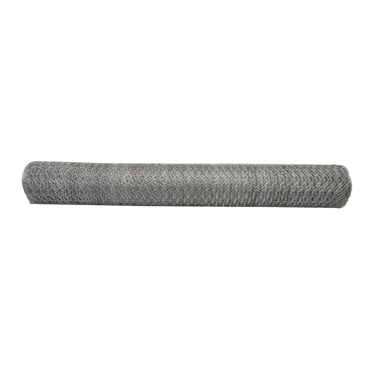 Reti Recinzione per Pollame Rete per recinto L20m, H120cm, intrecciata, zincata con maglie di 25mm, per recinzione - immagine 2