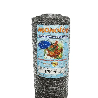 Reti Recinzione per Pollame Rete per recinto L20m, H120cm, intrecciata, zincata con maglie di 25mm, per recinzione - immagine 5