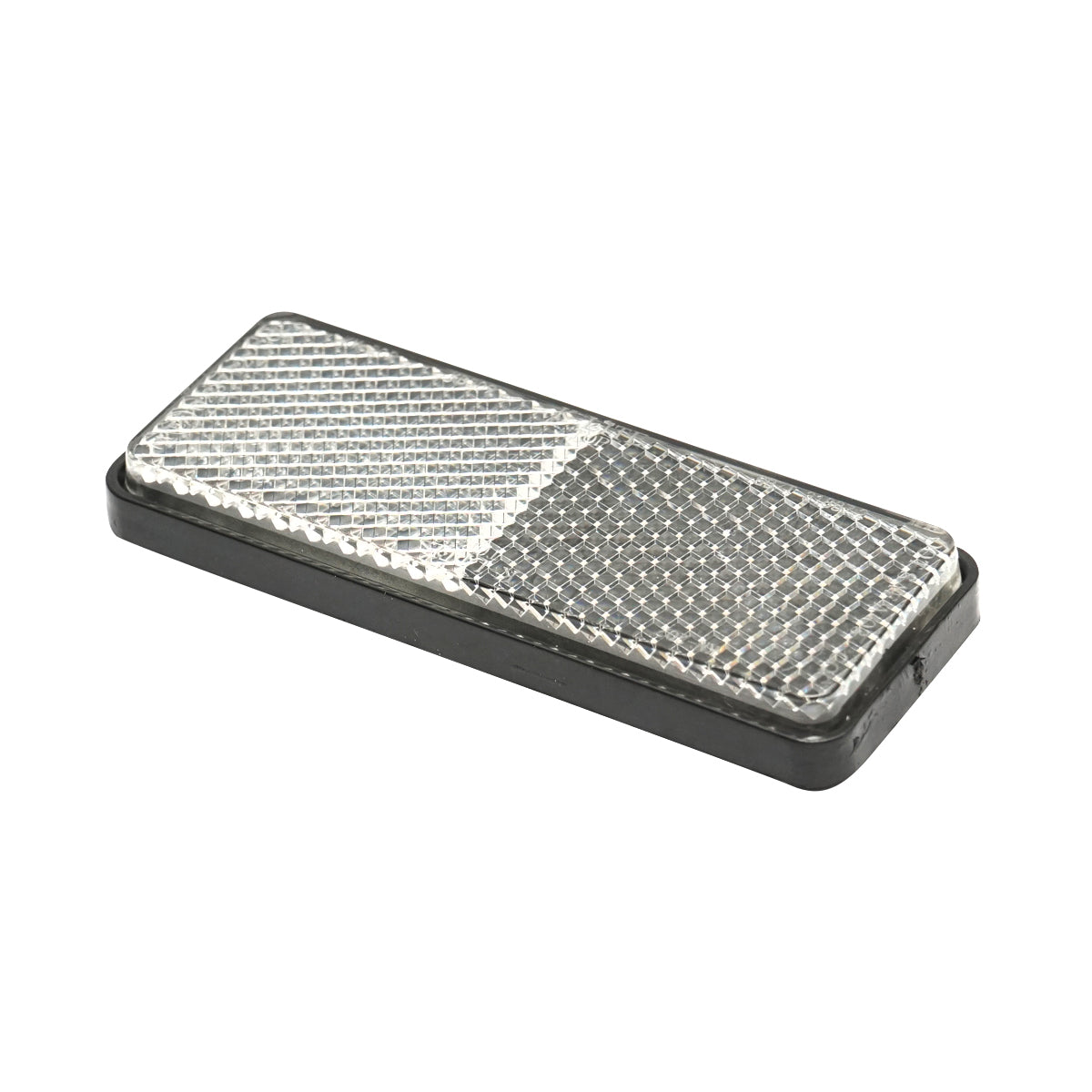Riflettente rettangolare con adesivo, 90x32 mm, bianco frontale, Breckner Germany - immagine 3