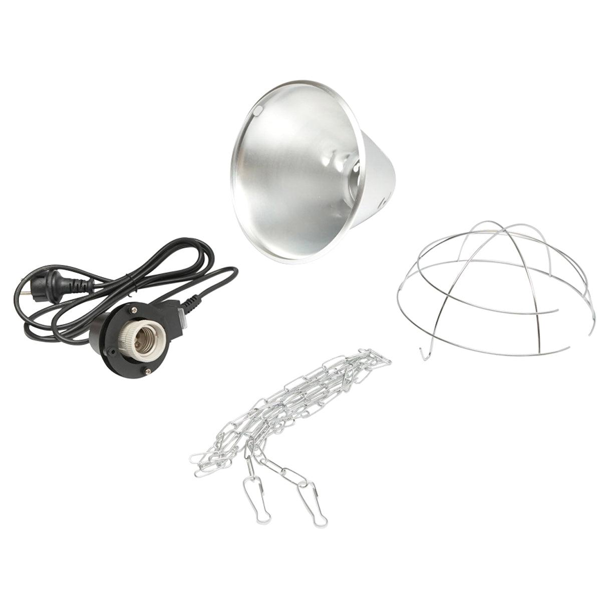 Riflettore lampada riscaldante per pulcini 220V 250W Riflettore portalampada per Riscaldamento Pulcini - immagine 3