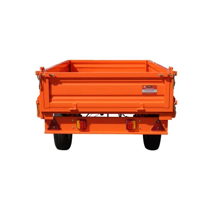 Rimorchio ribaltabile da 1,5T Con impianto elettrico Asse singolo Pneumatici 185R14 - immagine 3