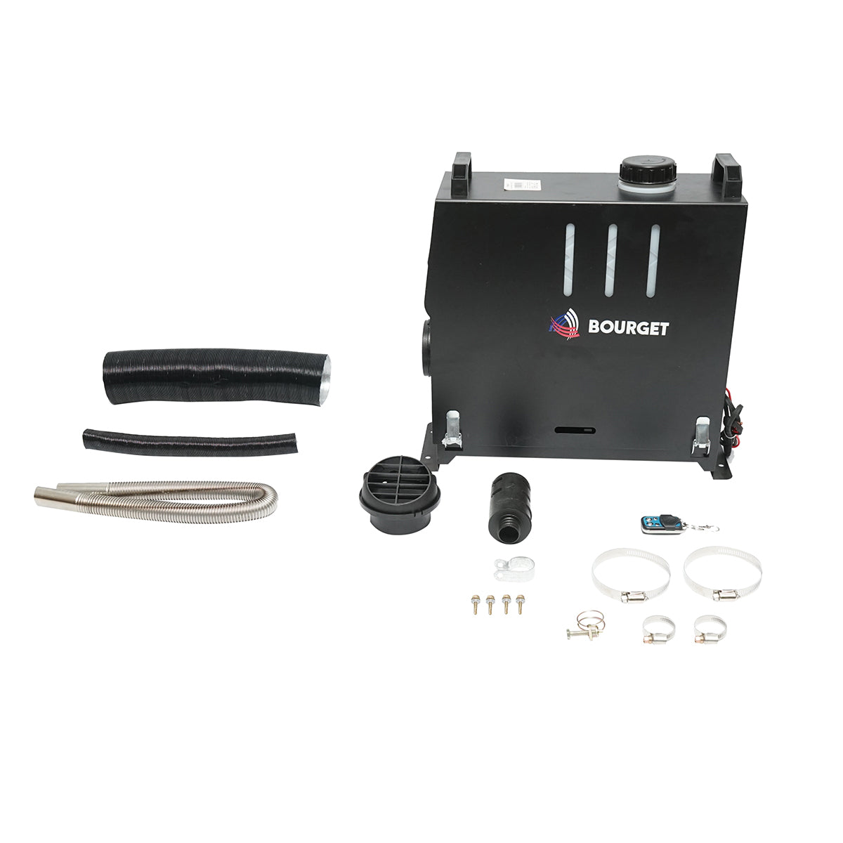 Riscaldatore stazionario, sirocco 12-24V, 5KW con display LCD e telecomando Bourget - immagine 2