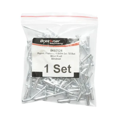 Rivetti a strappo in alluminio 4,8x12,7 mm, 50 pezzi/set Breckner Germany