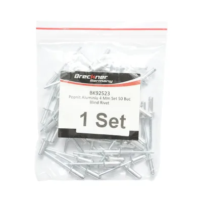 Rivetti a strappo in alluminio 4x9,5 mm, 50 pezzi/set Breckner Germany