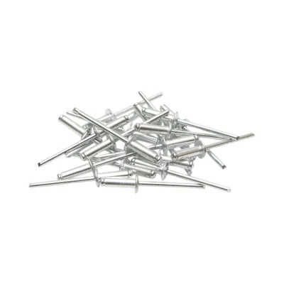 Rivetti in alluminio 4x12 mm, 50 pezzi/set Crownman - immagine 2