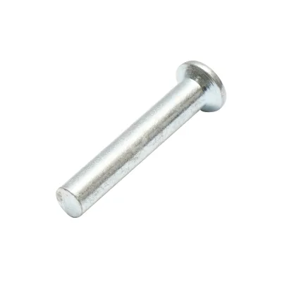 Rivetto in acciaio massiccio 30,5x4,8, diametro testa 8,5 mm - immagine 2
