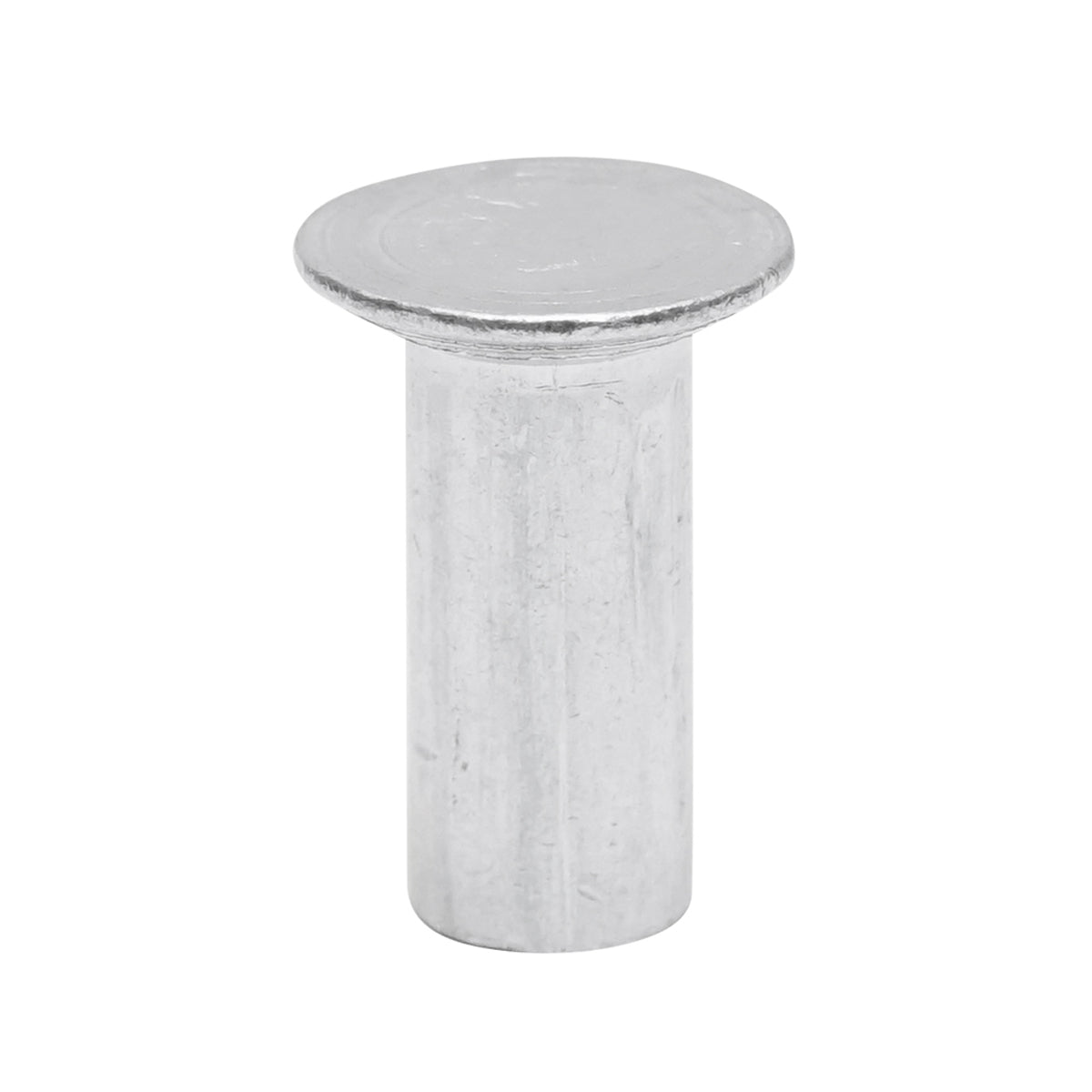 Rivetto in alluminio massiccio 24,6x10, diametro testa 18 mm