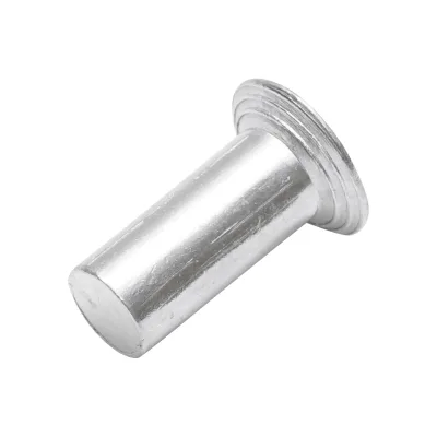 Rivetto in alluminio massiccio 24,6x10, diametro testa 18 mm - immagine 3