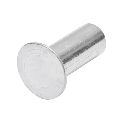 Rivetto in alluminio massiccio 24,6x10, diametro testa 18 mm - immagine 2