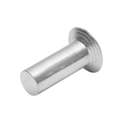 Rivetto in alluminio massiccio 27,3x9,5, diametro testa 18 mm - immagine 3
