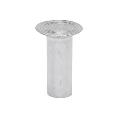 Rivetto in alluminio massiccio 27,3x9,5, diametro testa 18 mm