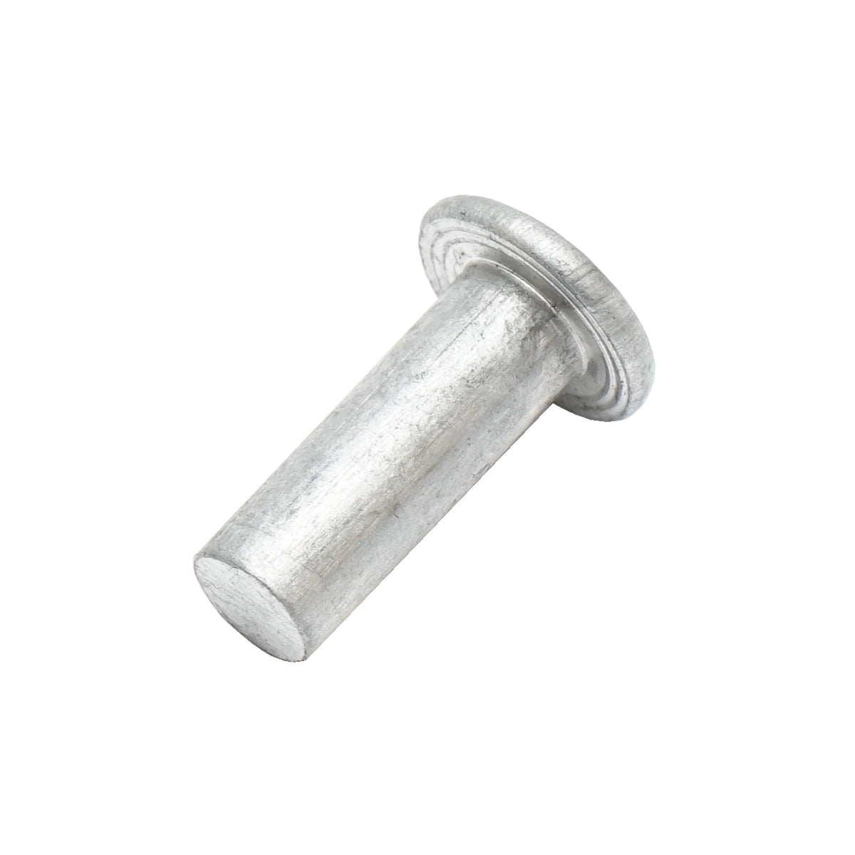Rivetto in alluminio massiccio 4x8mm, diametro testa 15mm - immagine 2