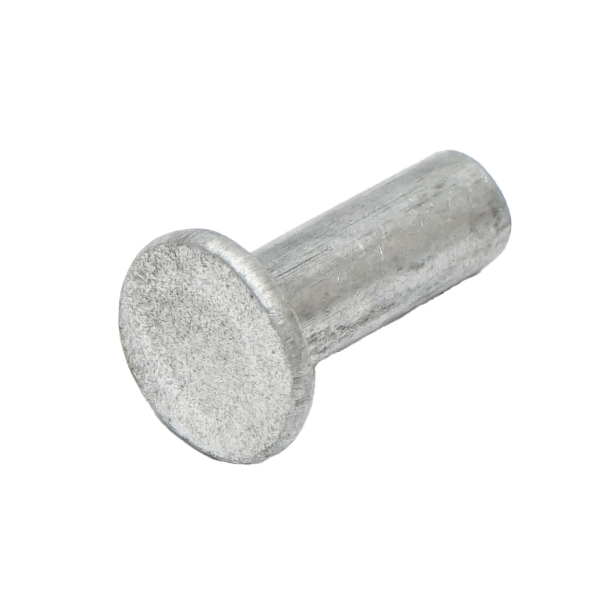 Rivetto in alluminio massiccio 4x8mm, diametro testa 15mm - immagine 3