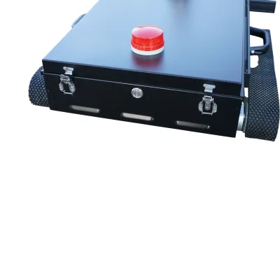 Robot per la pulizia di pannelli solari fotovoltaici 24V, 380W con telecomando, batteria al litio 2x26Ah, larghezza spazzola 1100mm - immagine 6