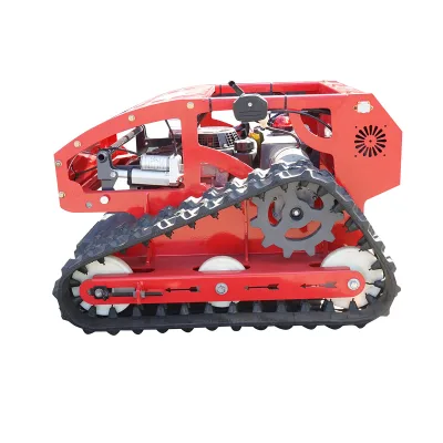 Robot tagliaerba cingolato con telecomando, motore Loncin 9CV, 224cc, larghezza di taglio 550mm - immagine 3