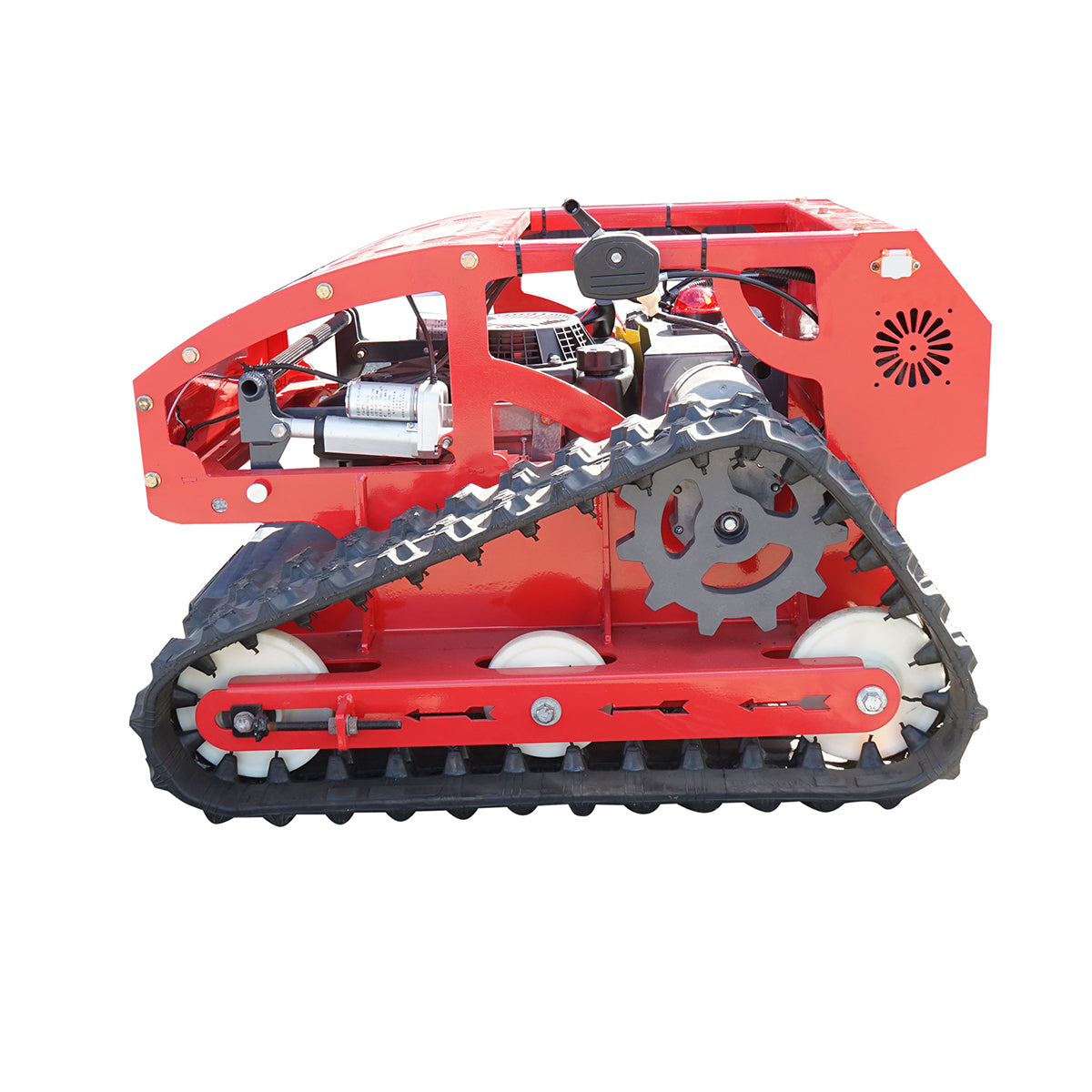 Robot tagliaerba cingolato con telecomando, motore Loncin 9CV, 224cc, larghezza di taglio 550mm - immagine 3