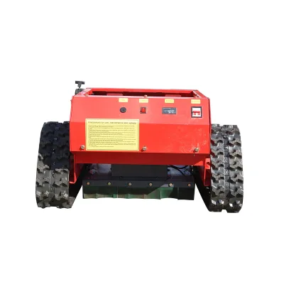 Robot tagliaerba cingolato con telecomando, motore Loncin 9CV, 224cc, larghezza di taglio 550mm - immagine 4